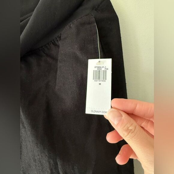 Old Navy Maternity Rollover-Waist Linen Blend Pant size Medium - Picture 5 of 8